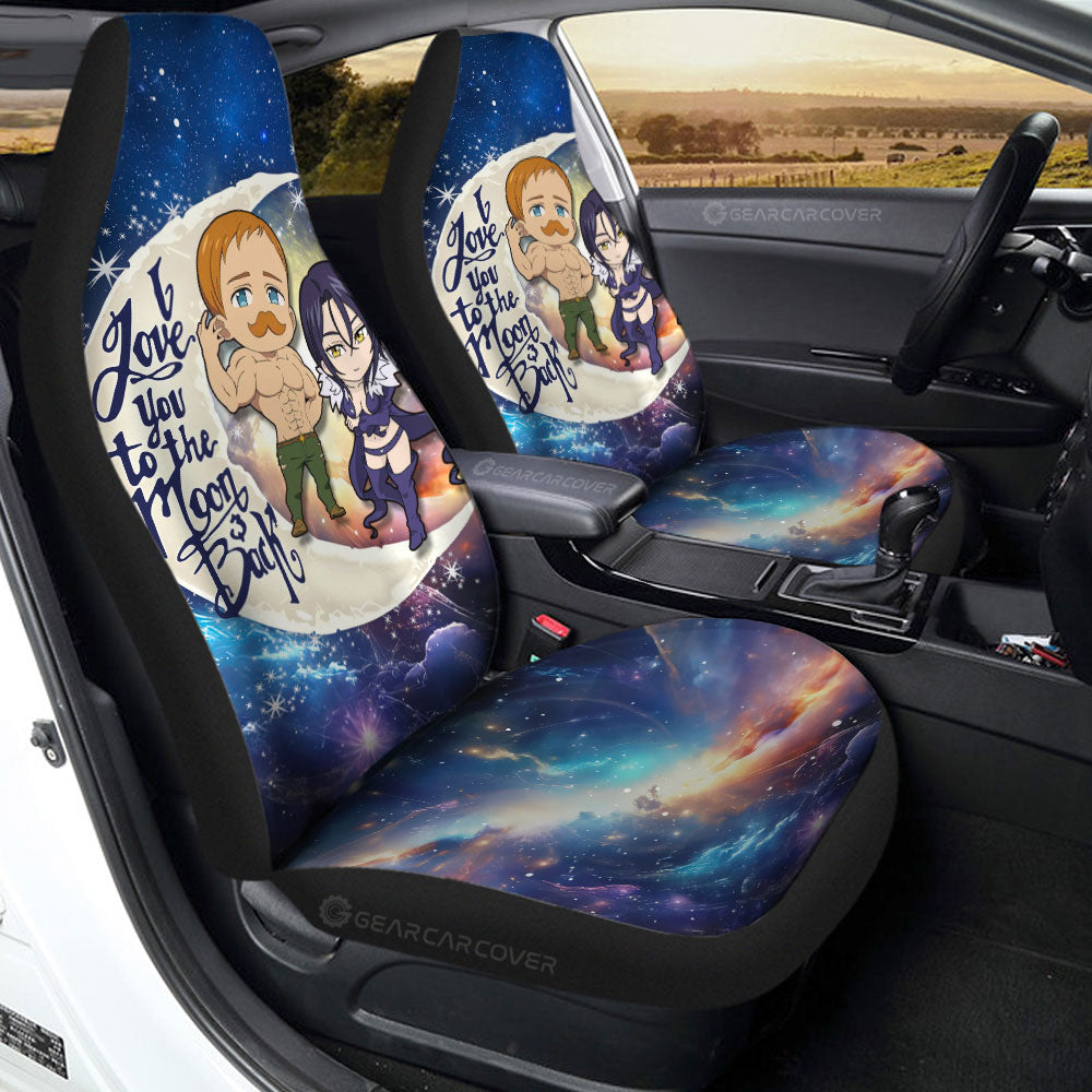 Escanor And Merlin Car Seat Covers Custom Car Accessories - Gearcarcover - 2