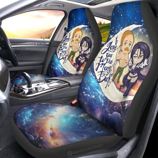 Escanor And Merlin Car Seat Covers Custom Car Accessories - Gearcarcover - 1