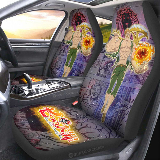 Escanor Car Seat Covers Custom Galaxy Manga Style - Gearcarcover - 2