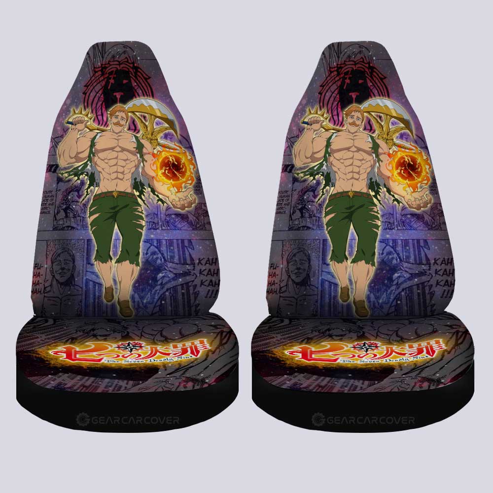 Escanor Car Seat Covers Custom Galaxy Manga Style - Gearcarcover - 4