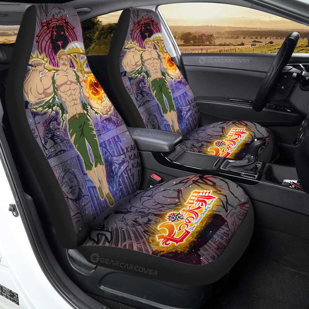 Escanor Car Seat Covers Custom Galaxy Manga Style - Gearcarcover - 1