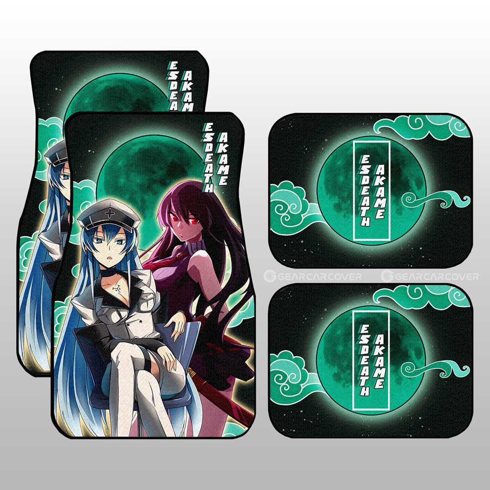 Esdeath And Akame Car Floor Mats Custom - Gearcarcover - 2