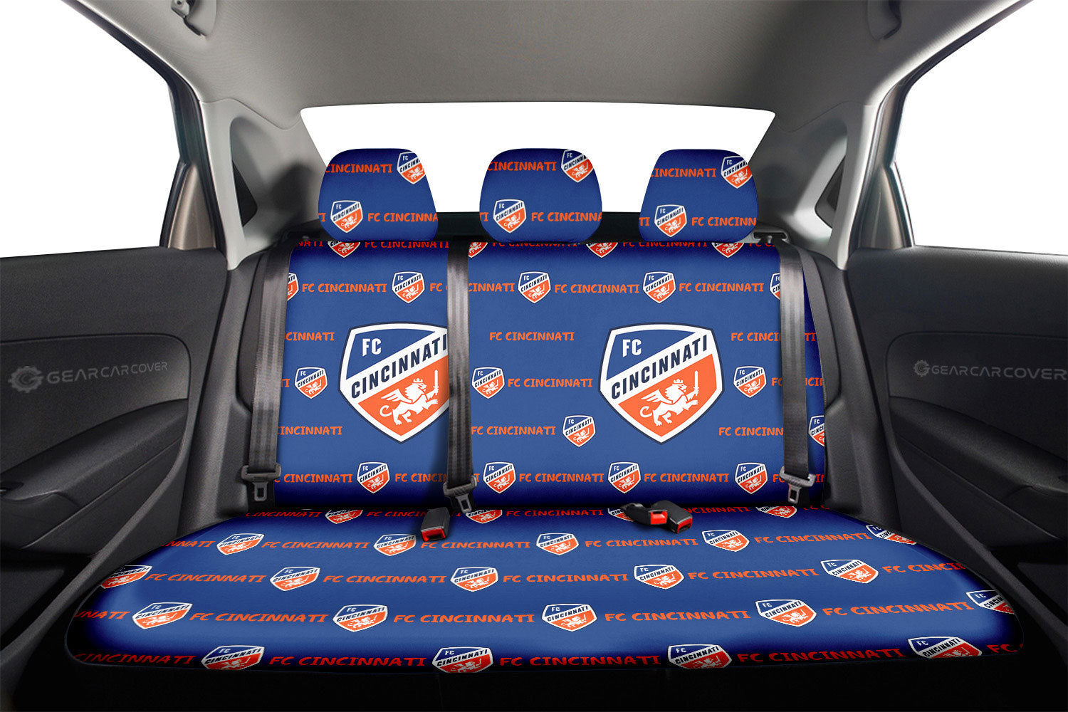 FC Cincinnati Car Back Seat Covers Sporty Team Collection - Gearcarcover - 2