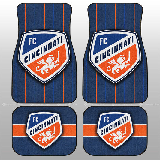 FC Cincinnati Car Floor Mats Custom Car Accessories For Fans - Gearcarcover - 1