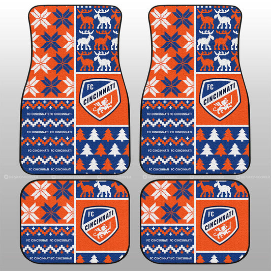 FC Cincinnati Car Floor Mats Custom Ugly Style Car Accessories - Gearcarcover - 1