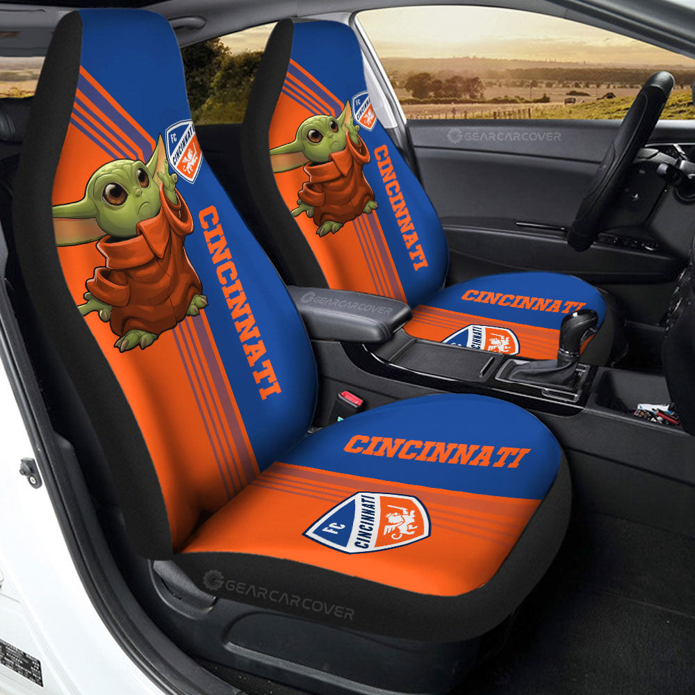 FC Cincinnati Car Seat Covers Baby Yoda Car Accessories - Gearcarcover - 2