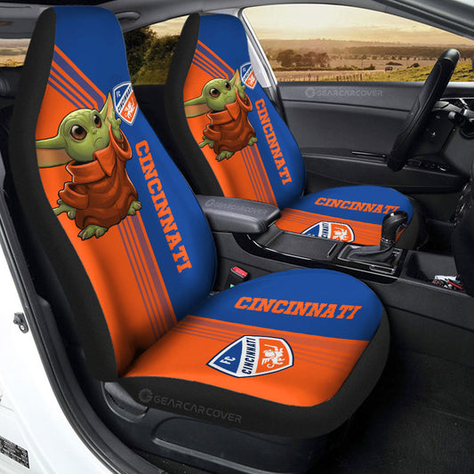 FC Cincinnati Car Seat Covers Baby Yoda Car Accessories - Gearcarcover - 2