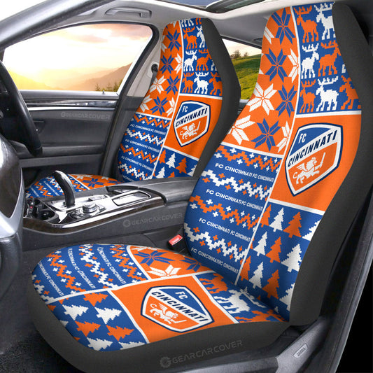 FC Cincinnati Car Seat Covers Custom Ugly Style Car Accessories - Gearcarcover - 1