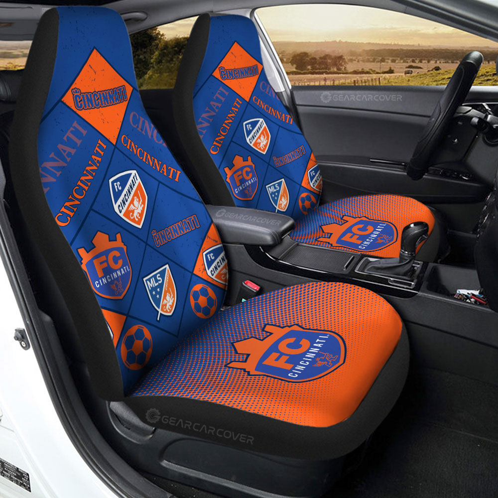 FC Cincinnati Car Seat Covers Sporty Team Collection - Gearcarcover - 2