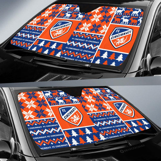 FC Cincinnati Car Sunshade Custom Ugly Style Car Accessories - Gearcarcover - 2