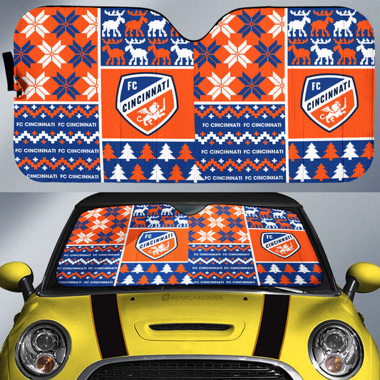 FC Cincinnati Car Sunshade Custom Ugly Style Car Accessories - Gearcarcover - 1