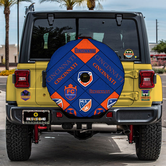 FC Cincinnati Spare Tire Covers Camera Hole Sporty Team Collection - Gearcarcover - 2