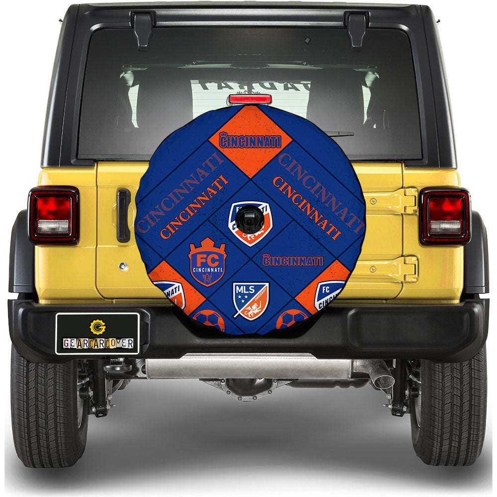 FC Cincinnati Spare Tire Covers Camera Hole Sporty Team Collection - Gearcarcover - 1