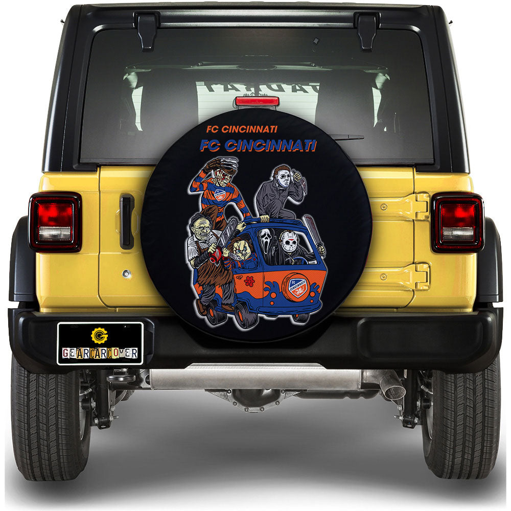 FC Cincinnati Spare Tire Covers Horror Characters Car Accessories - Gearcarcover - 1