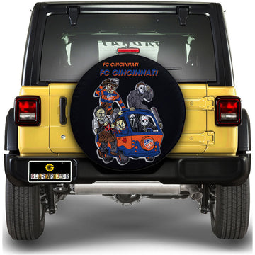 FC Cincinnati Spare Tire Covers Horror Characters Car Accessories - Gearcarcover - 1