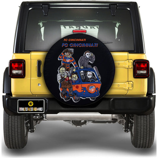 FC Cincinnati Spare Tire Covers Horror Characters Car Accessories - Gearcarcover - 1