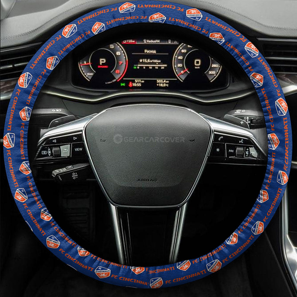 FC Cincinnati Steering Wheel Cover Sporty Team Collection - Gearcarcover - 3
