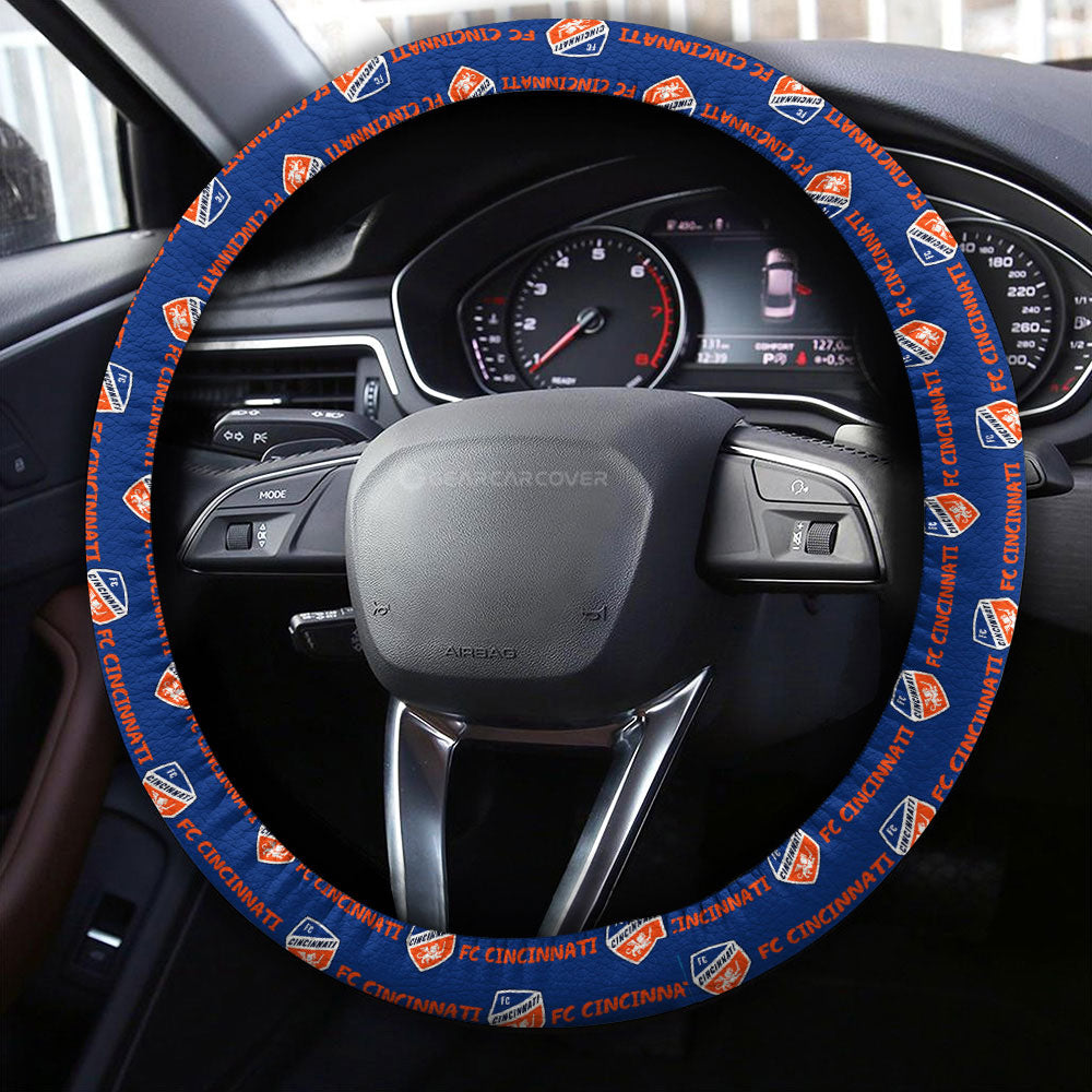 FC Cincinnati Steering Wheel Cover Sporty Team Collection - Gearcarcover - 4