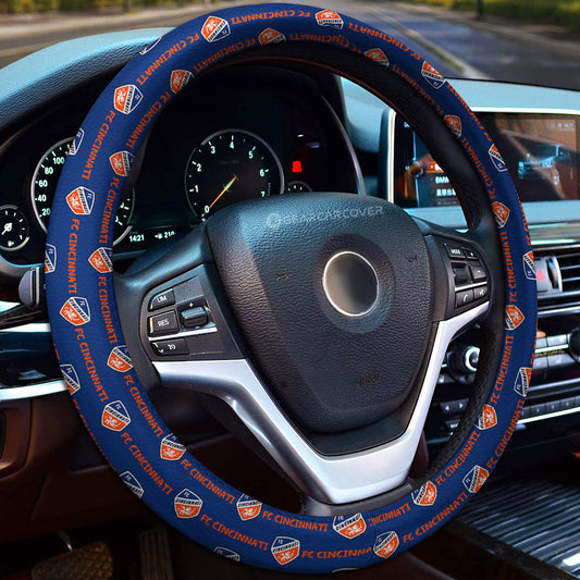 FC Cincinnati Steering Wheel Cover Sporty Team Collection - Gearcarcover - 1