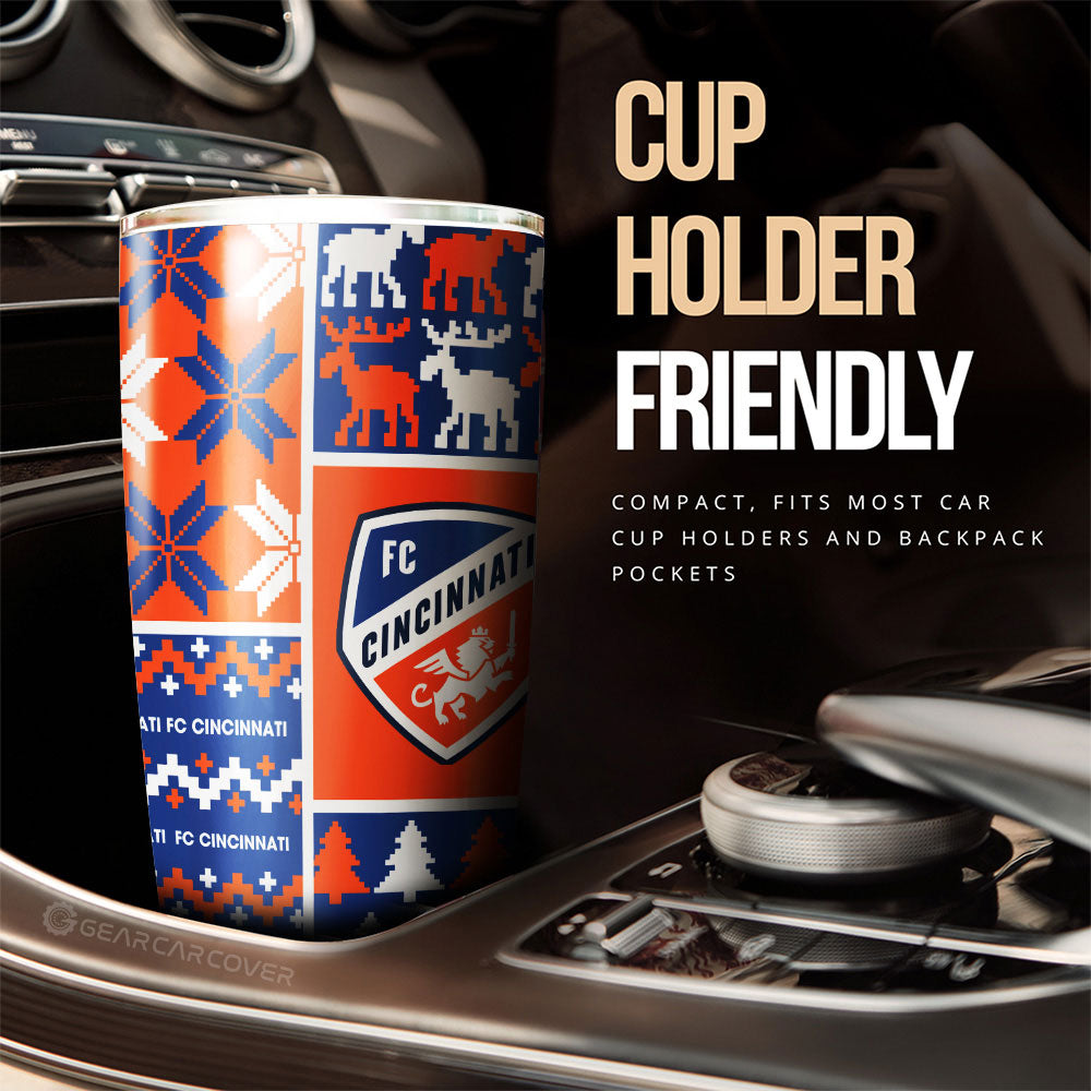 FC Cincinnati Tumbler Cup Custom Ugly Style Car Accessories - Gearcarcover - 3