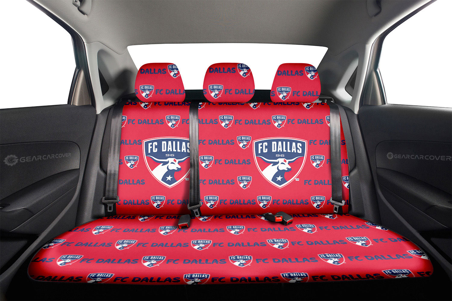 FC Dallas Car Back Seat Covers Sporty Team Collection - Gearcarcover - 2