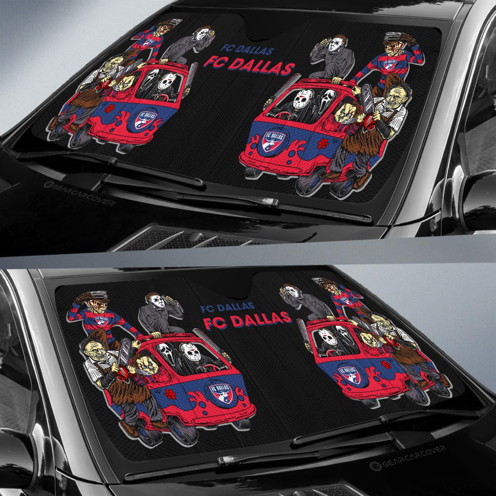 FC Dallas Car Sunshade Custom Car Accessories - Gearcarcover - 2