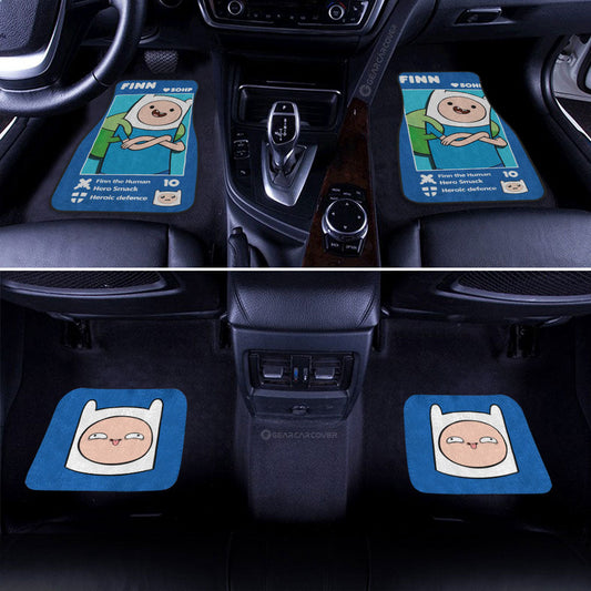 Finn Car Floor Mats Custom Adventure Time Car Accessories - Gearcarcover - 2