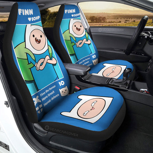 Finn Car Seat Covers Custom Adventure Time Car Accessories - Gearcarcover - 2