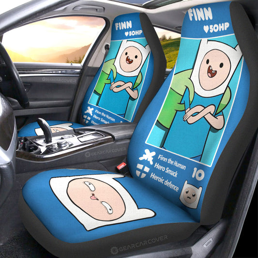 Finn Car Seat Covers Custom Adventure Time Car Accessories - Gearcarcover - 1