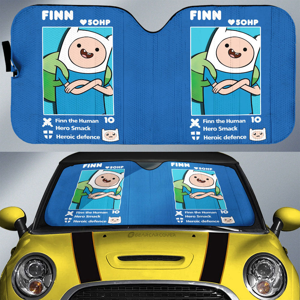 Finn Car Sunshade Custom Adventure Time Car Accessories - Gearcarcover - 1