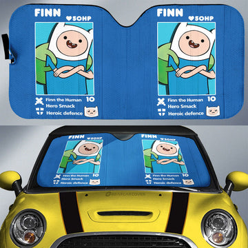 Finn Car Sunshade Custom Adventure Time Car Accessories - Gearcarcover - 1