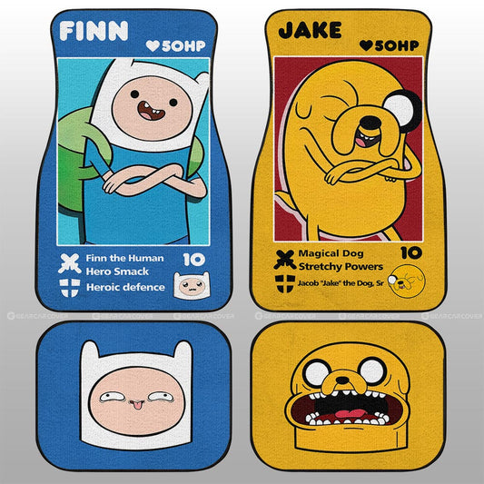 Finn x Jake Car Floor Mats Custom Adventure Time Car Accessories - Gearcarcover - 1