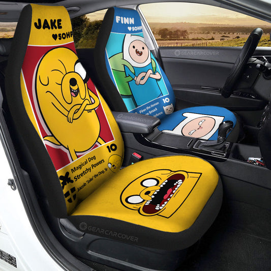 Finn x Jake Car Seat Covers Custom Adventure Time Car Accessories - Gearcarcover - 2