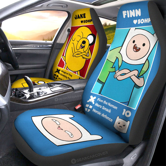 Finn x Jake Car Seat Covers Custom Adventure Time Car Accessories - Gearcarcover - 1