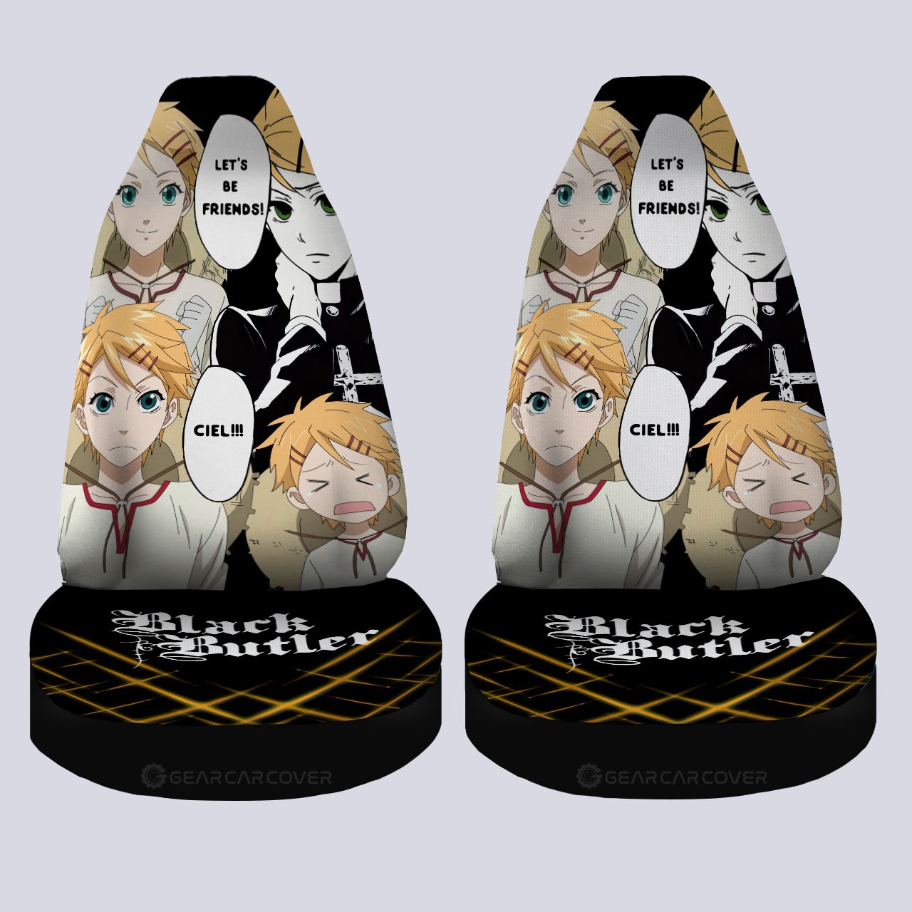Finnian Car Seat Covers Custom Black Butler Car Accessories - Gearcarcover - 4