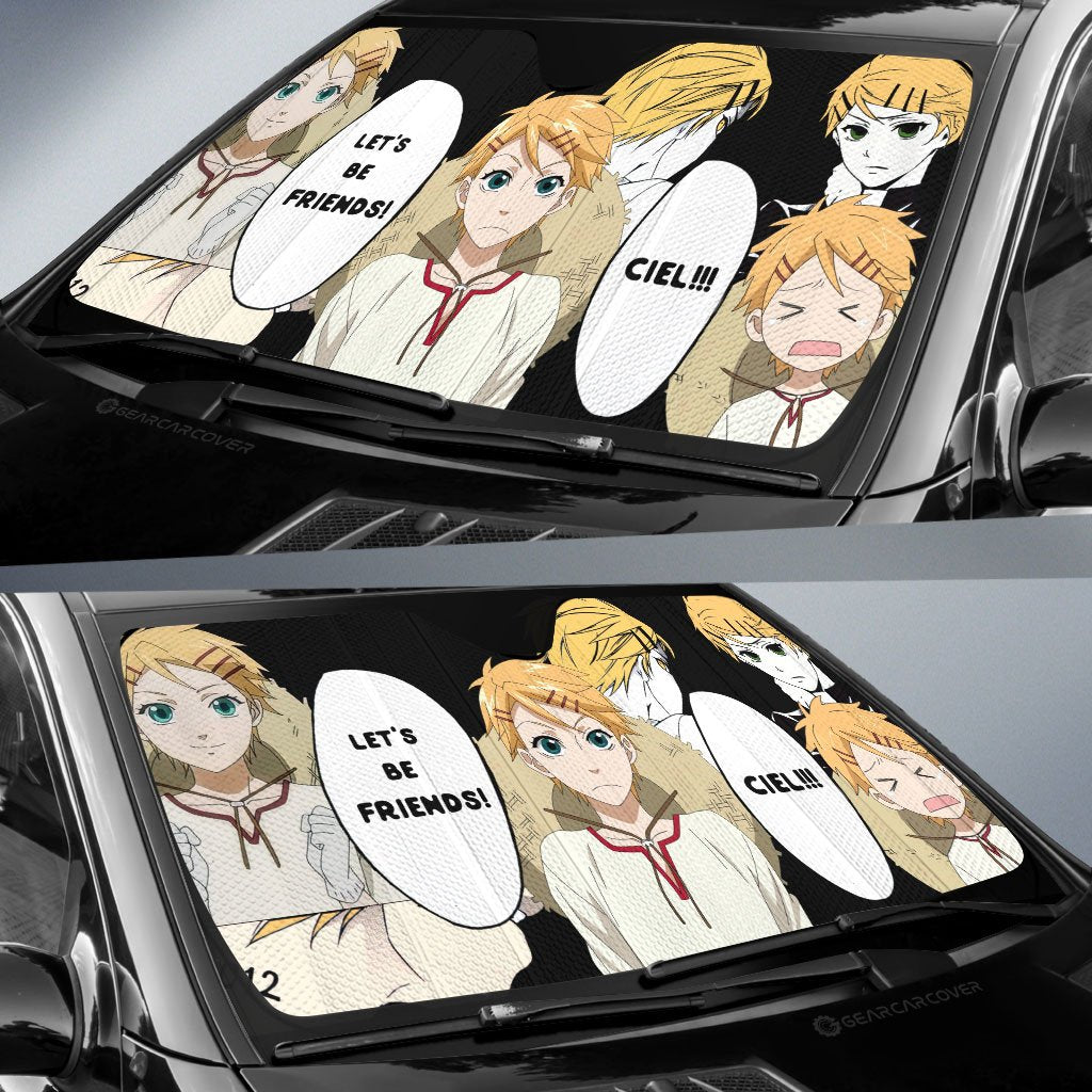 Finnian Car Sunshade Custom Black Butler Car Accessories - Gearcarcover - 2