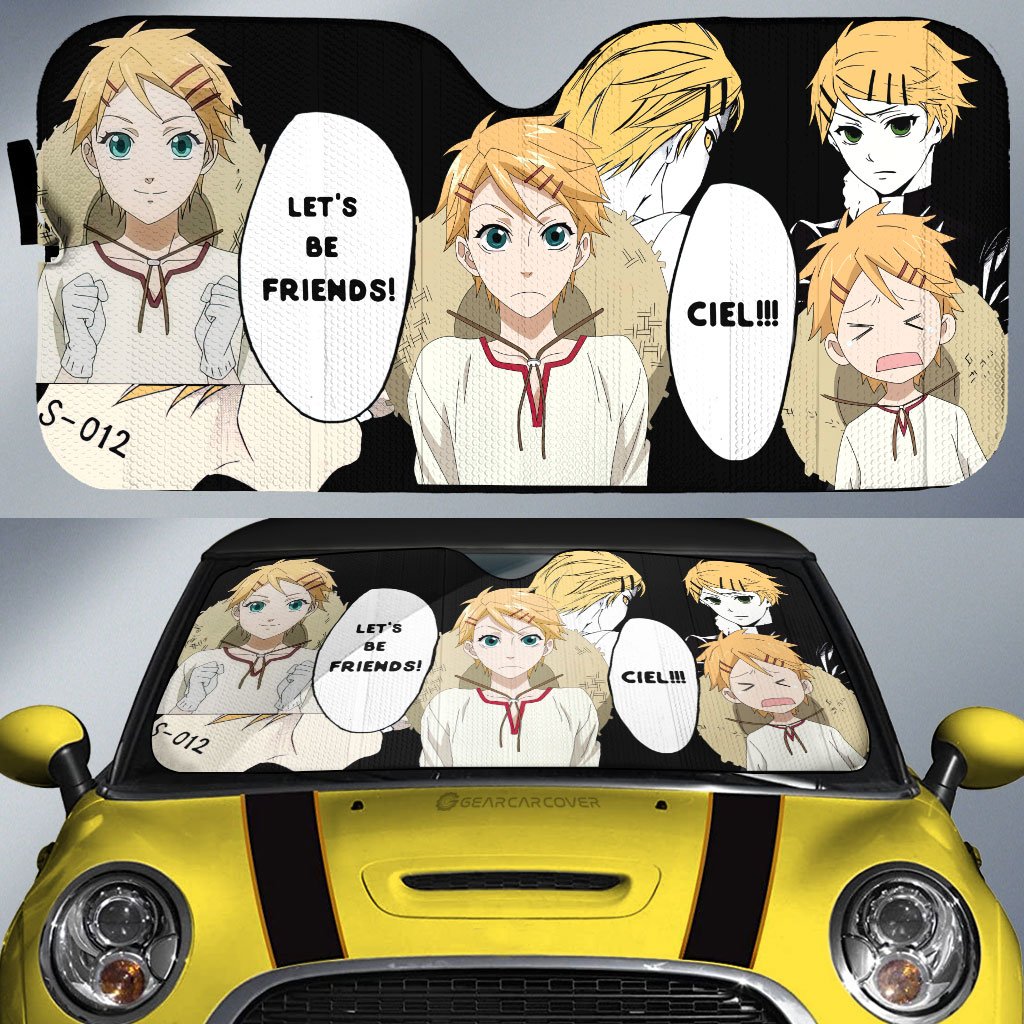 Finnian Car Sunshade Custom Black Butler Car Accessories - Gearcarcover - 1