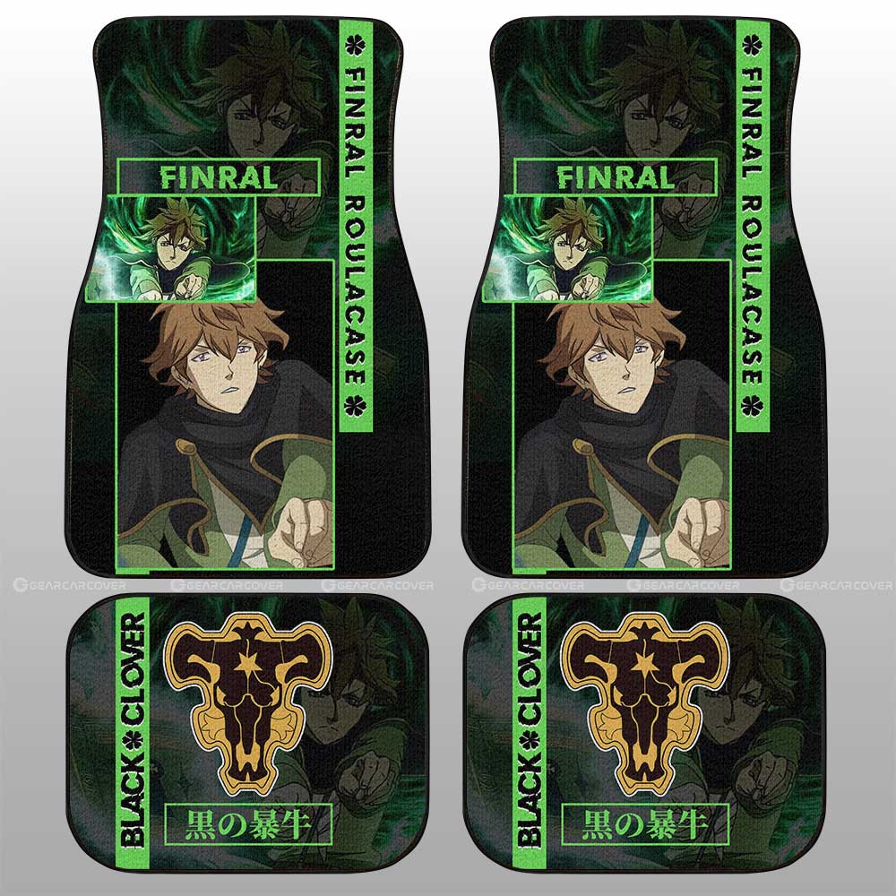 Finral Roulacase Car Floor Mats Custom Black Clover Anime - Gearcarcover - 2