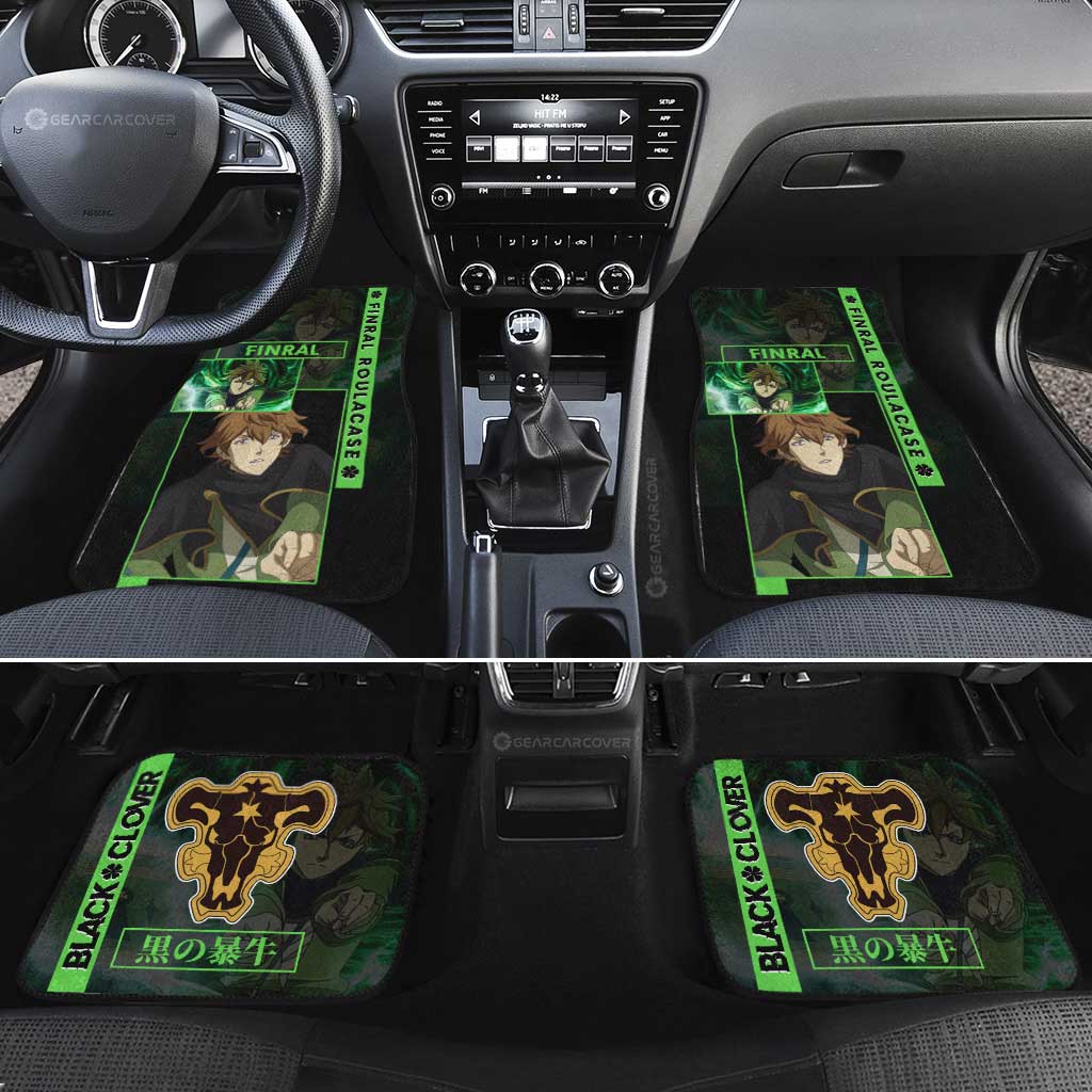 Finral Roulacase Car Floor Mats Custom Black Clover Anime - Gearcarcover - 1