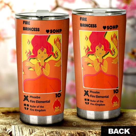 Fire Brincess Tumbler Cup Custom Adventure Time Car Accessories - Gearcarcover - 2