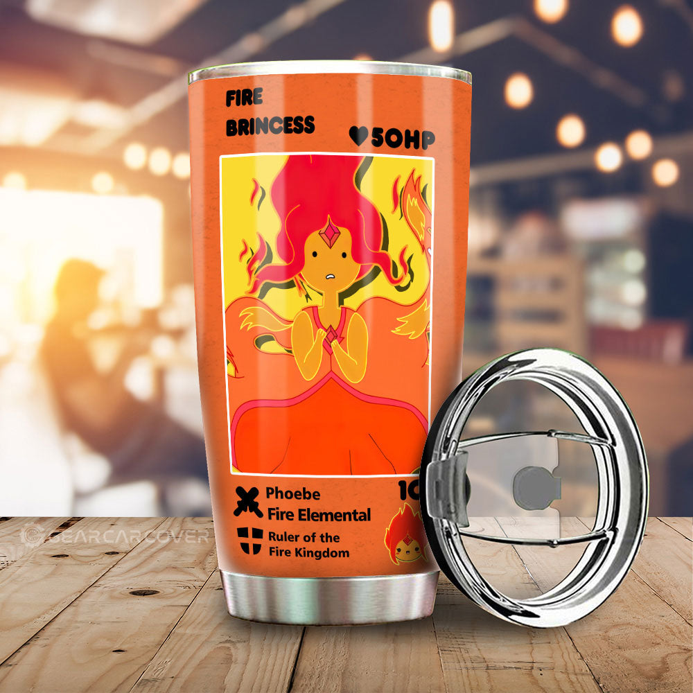 Fire Brincess Tumbler Cup Custom Adventure Time Car Accessories - Gearcarcover - 1
