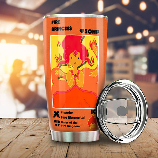 Fire Brincess Tumbler Cup Custom Adventure Time Car Accessories - Gearcarcover - 1