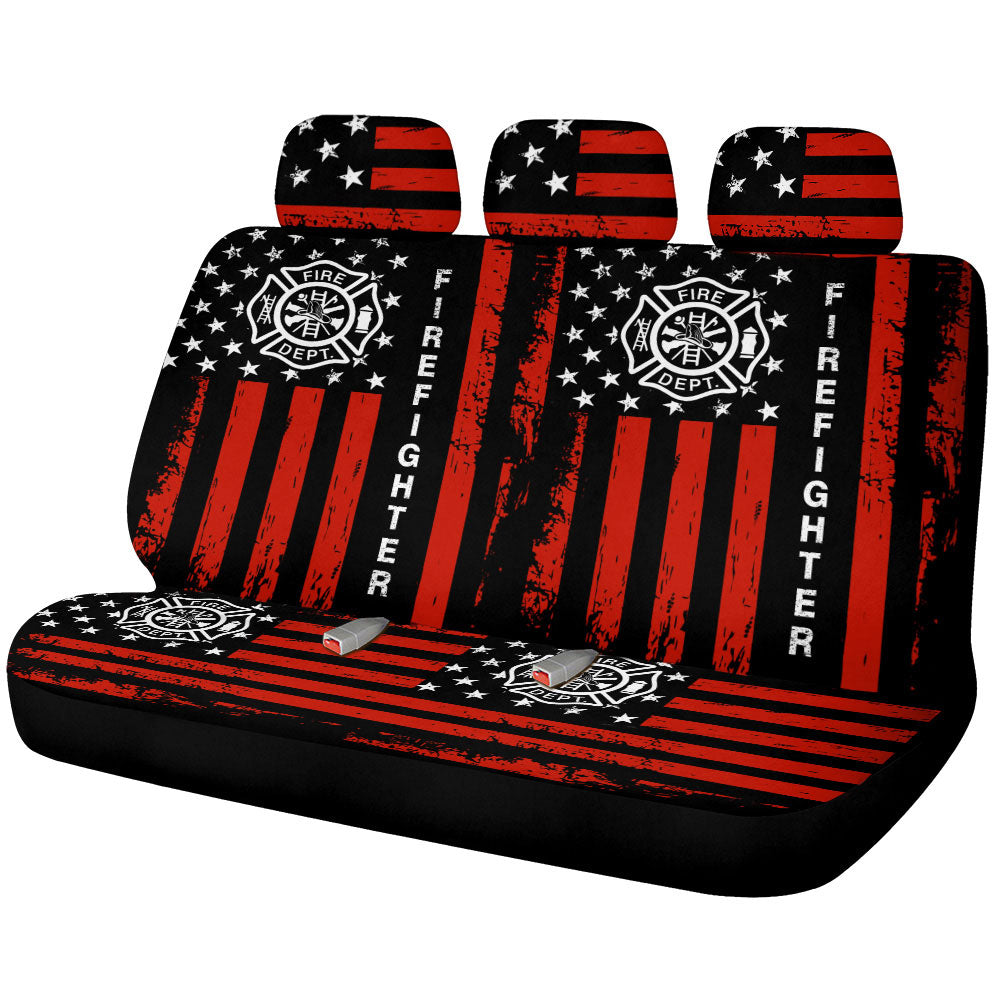 Firefighter Car Back Seat Covers Custom Car Accessories - Gearcarcover - 1