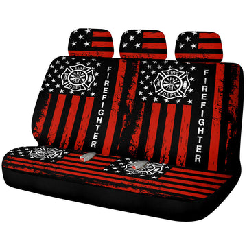 Firefighter Car Back Seat Covers Custom Car Accessories - Gearcarcover - 1