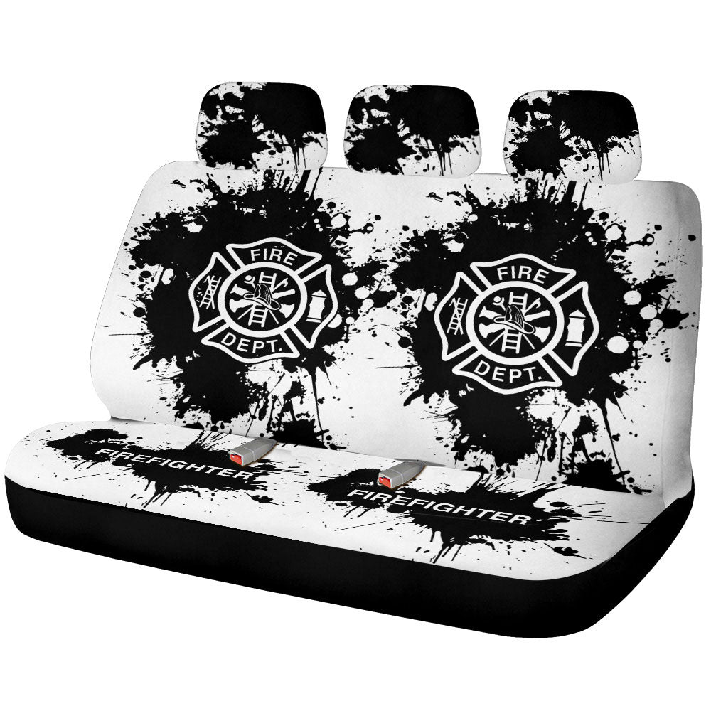 Firefighter Car Back Seat Covers Custom Car Accessories - Gearcarcover - 1