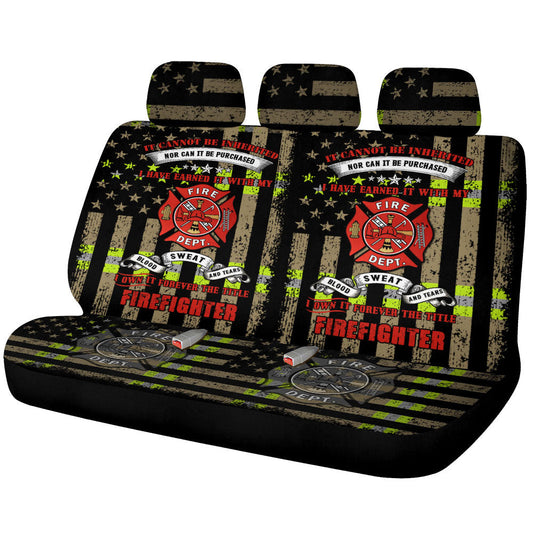 Firefighter Car Back Seat Covers Custom Car Accessories - Gearcarcover - 1