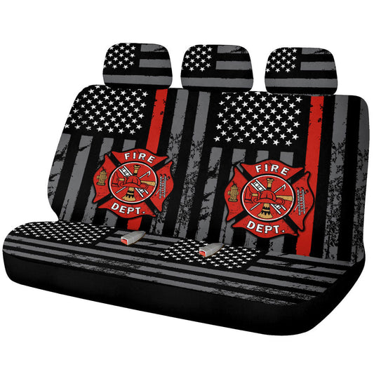 Firefighter Car Back Seat Covers Custom Car Accessories - Gearcarcover - 1