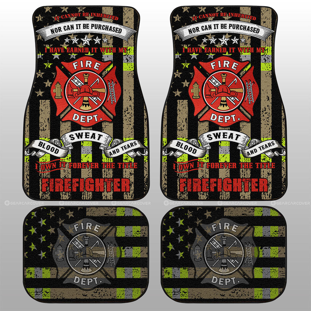 Firefighter Car Floor Mats Custom Car Accessories - Gearcarcover - 1