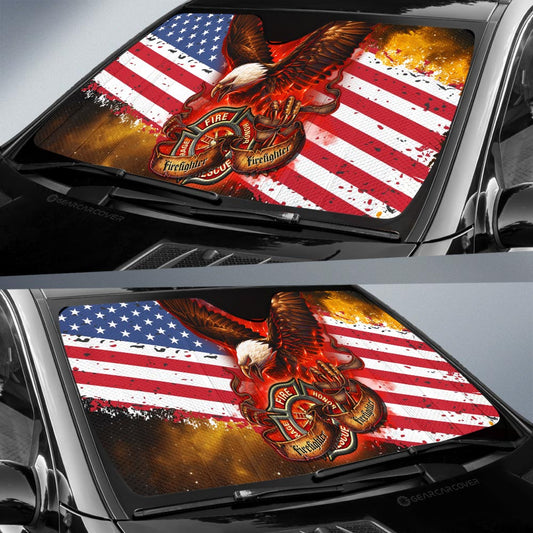 Firefighter Car Sunshade Custom Car Accessories - Gearcarcover - 2