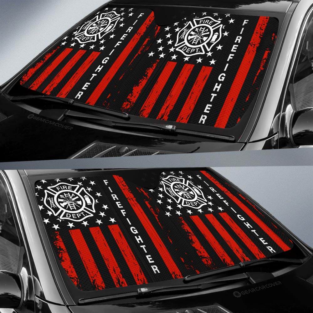 Firefighter Car Sunshade Custom Car Accessories - Gearcarcover - 2